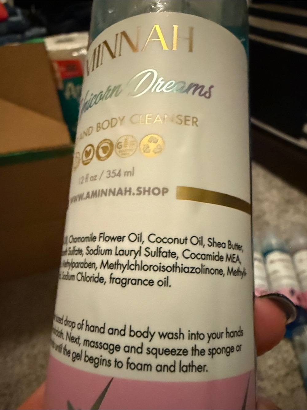 NEW! Aminnah Hand and Body Cleanser FULL SIZE - Choice of 12 different scents - Picture 10 of 11